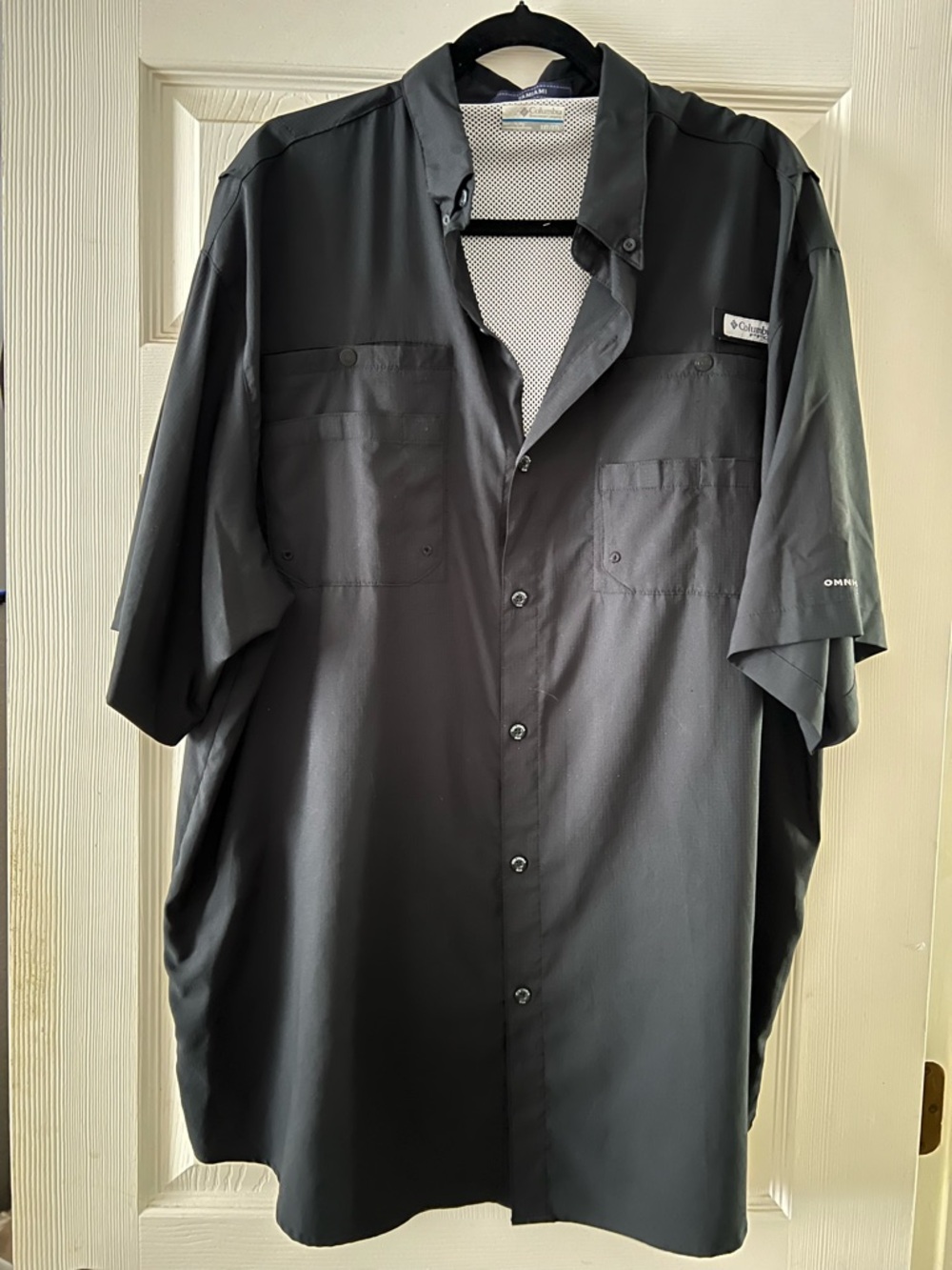 Columbia Men's Short-Sleeve Big & Tall -Black